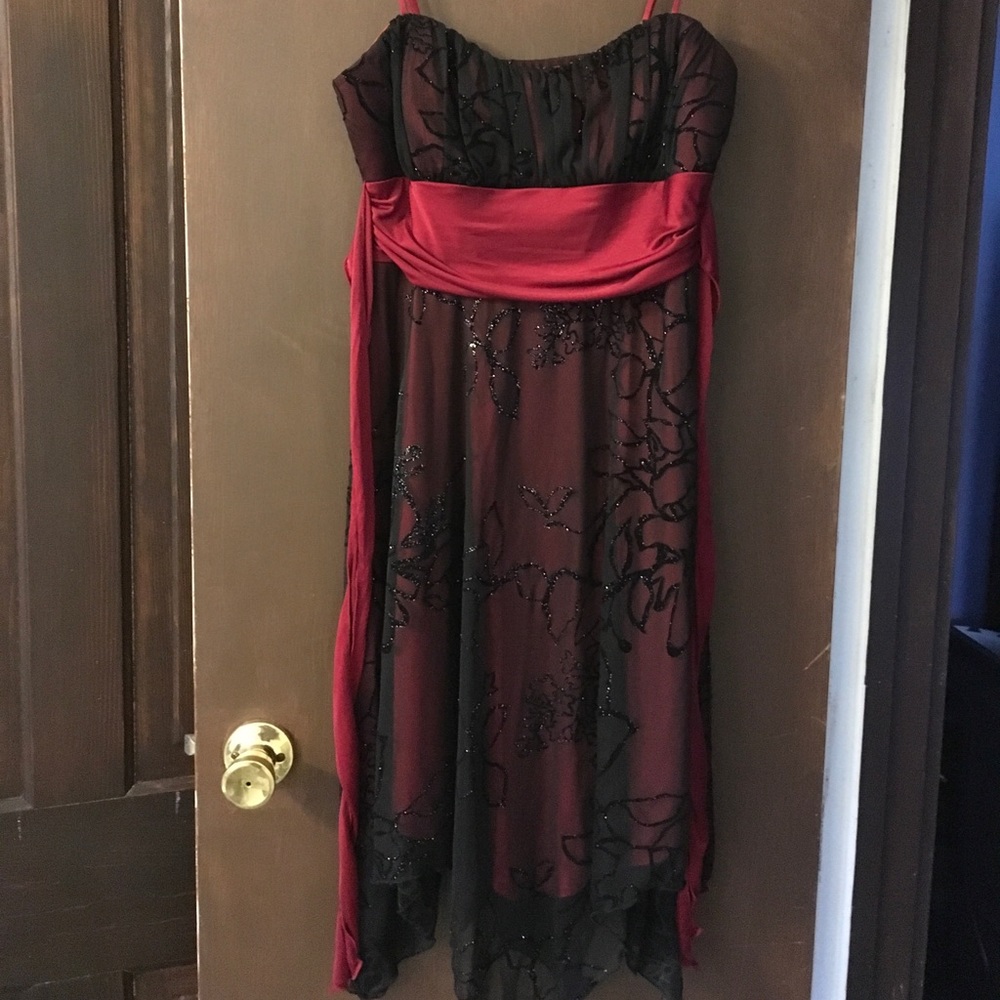 Black and Red Formal Dress